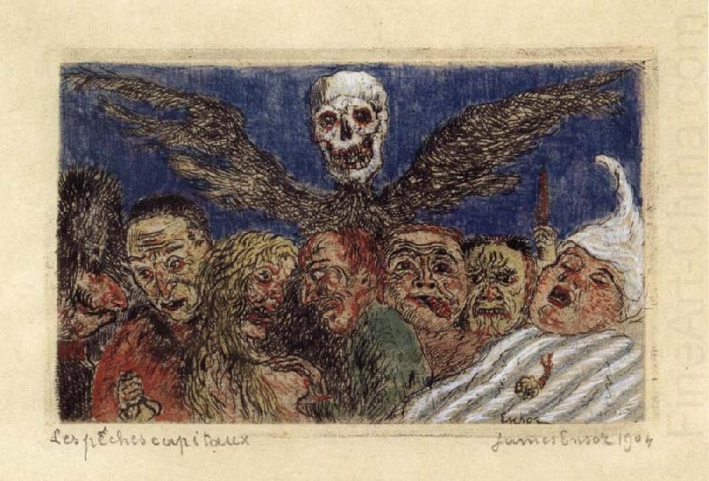 James Ensor The Deadly Sins Dominated by Death china oil painting image